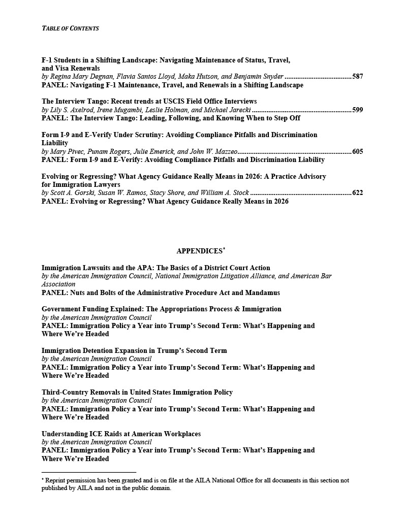 Immigration Practice Pointers, 2026-27 ed.