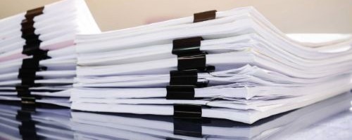 Photo of papers clipped together