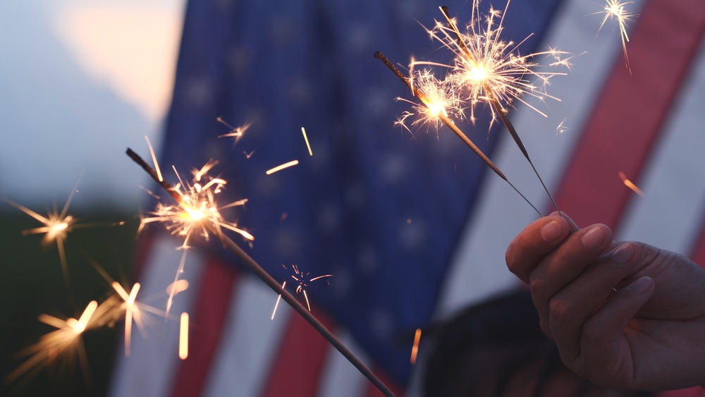 Image of sparklers.