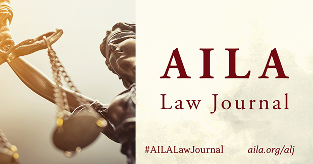 AILA Law Journal #AILALawJournal aila.org/alj