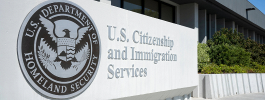 USCIS sign